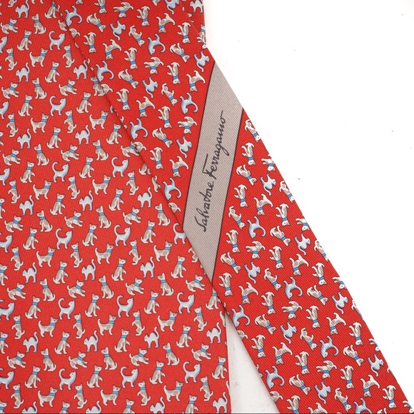 ferragamo cat tie